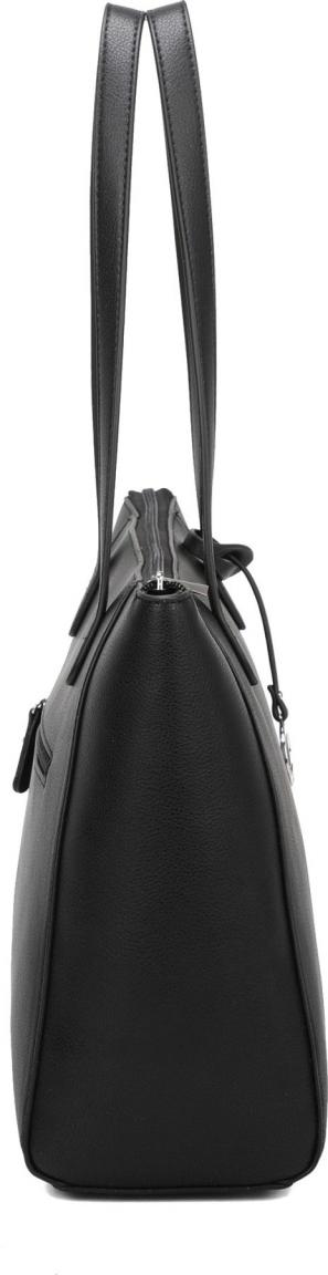 klassischer Shopper Businesstauglich LCredi Polly schwarz vegan