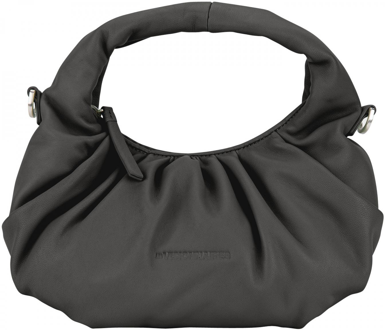 kleine Beuteltasche Lammleder schwarz Les Visionnaires Greti Silky