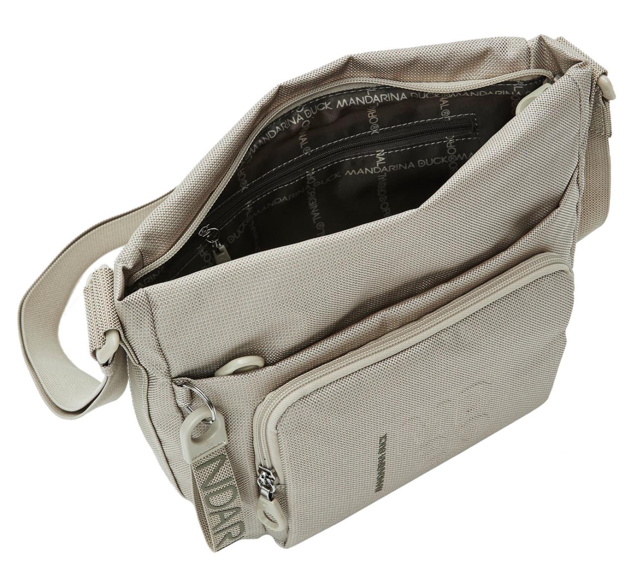 kleine Beuteltasche Mandarina Duck MD20 Crossover Cashmere hellbeige 