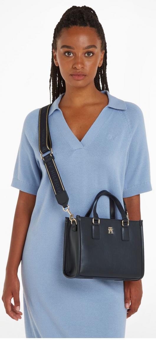 kleine Damentasche Tommy Hilfiger dunkelblau Monotype Mini