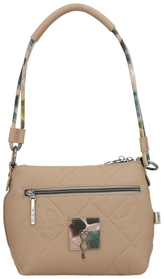 kleine Handtasche Anekke taupe Real Evolution petrol
