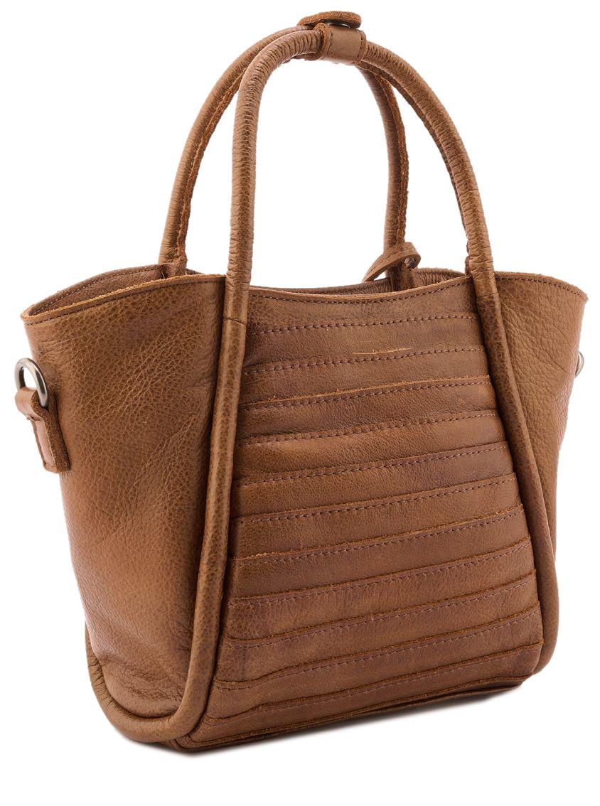 kleine Henkeltasche All in Layer FREDsBruder Desert Brown Leder