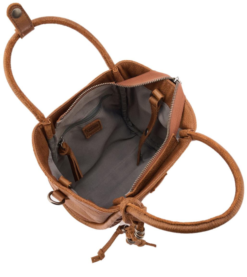 kleine Henkeltasche All in Layer FREDsBruder Desert Brown Leder