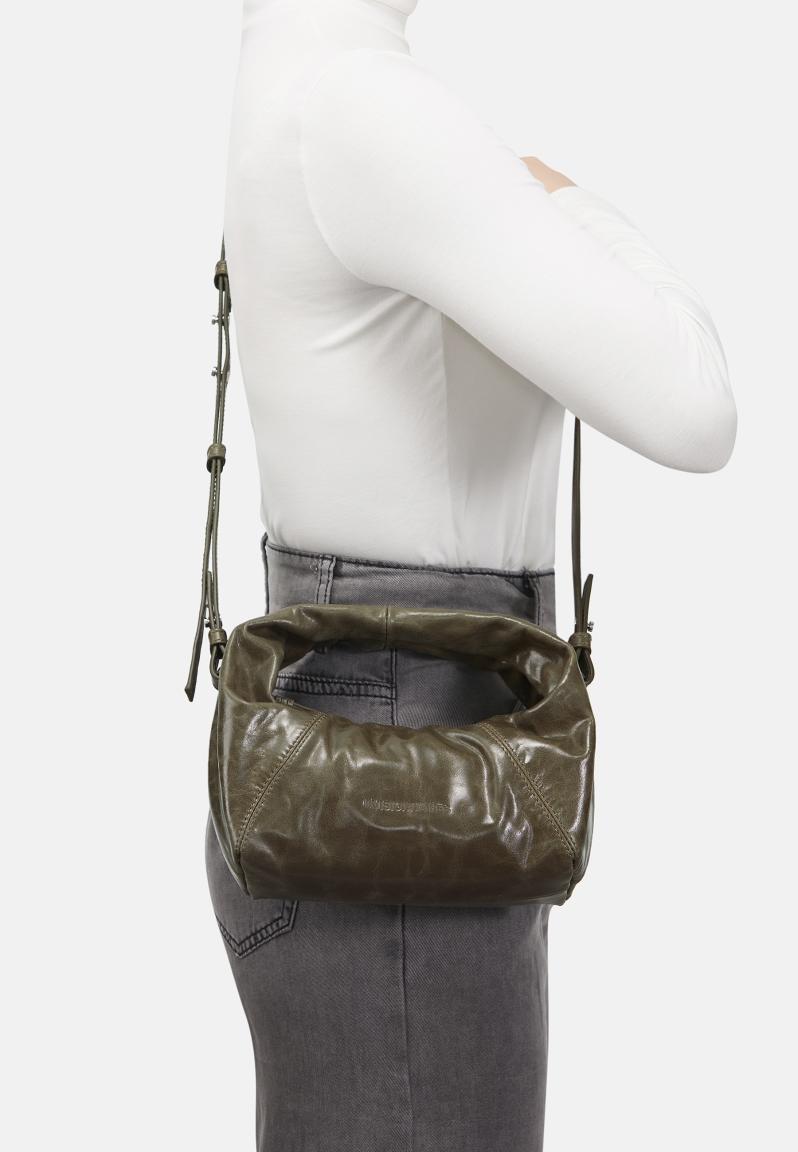 kleine Henkeltasche Greta Mini Les Visionaires Icon Crinkle taupe