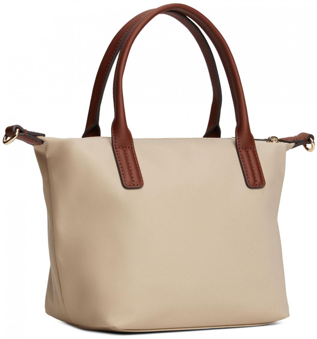kleine Henkeltasche Tommy Hilfiger Popette Mini Tote sandalwood Beige RFID