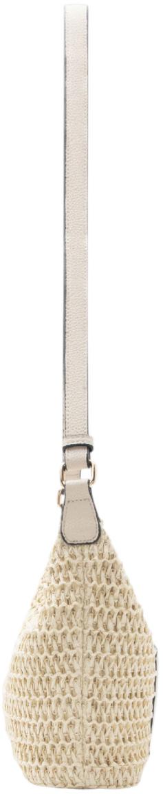 kleine L.Credi Crossovertasche beige Bast Ramina Sand