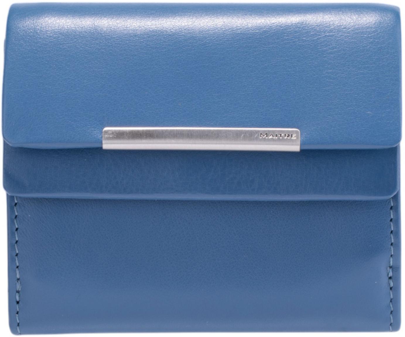 kleine Lederbörse Maitre Deda Bleg Midblue mittelblau