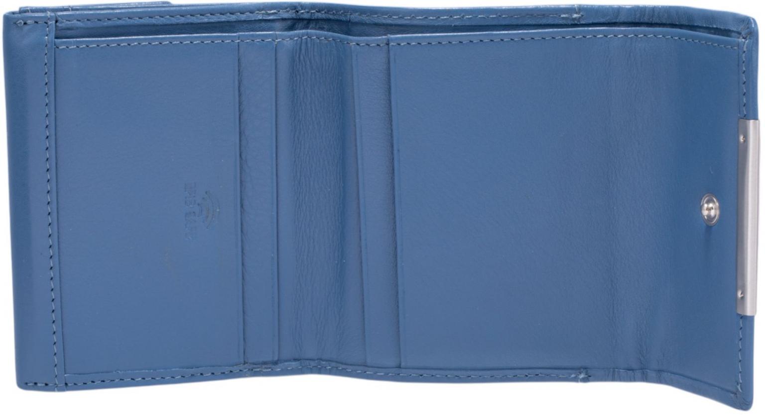 kleine Lederbörse Maitre Deda Bleg Midblue mittelblau
