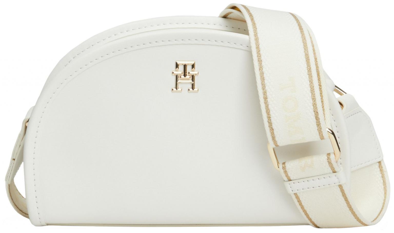 kleine Tommy Hilfiger Half Moon Crossovertasche Monotype Ecru
