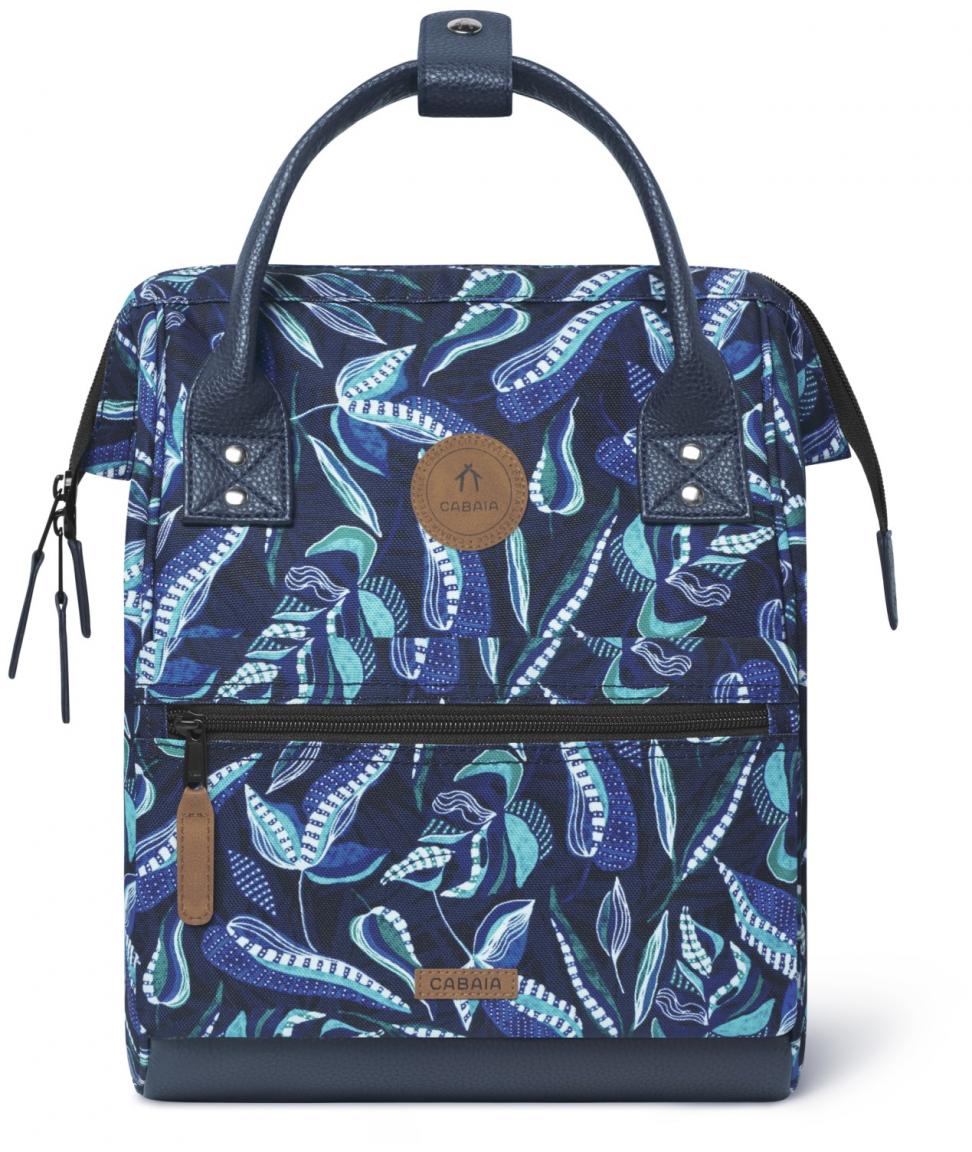 kleiner Alltagsrucksack Cabaia Adventurer Small Fontainbleau blau gemustert
