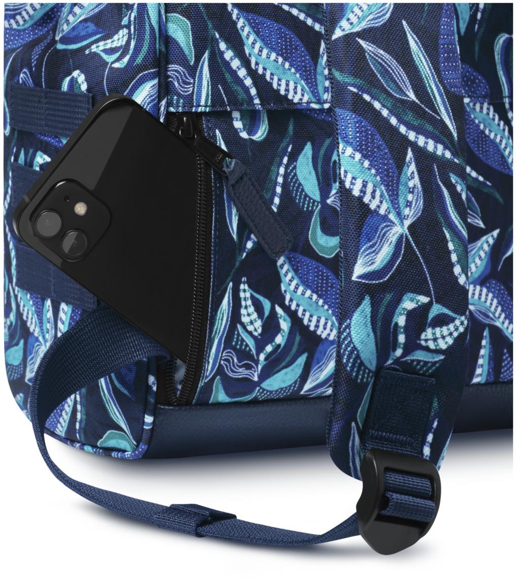 kleiner Alltagsrucksack Cabaia Adventurer Small Fontainbleau blau gemustert