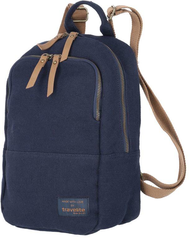 kleiner Freizeitrucksack Travelite Hempline Marine dunkelblau