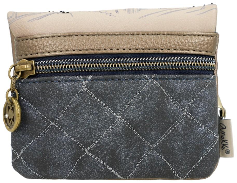 kleiner Geldbeutel Glitzer blau beige Anekke Mademoiselle Studio