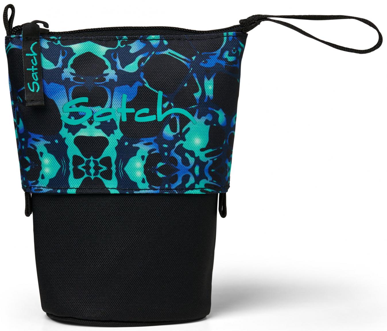 kleines Federmäppchen Satch Pencil Case schwarz Caleido Blue