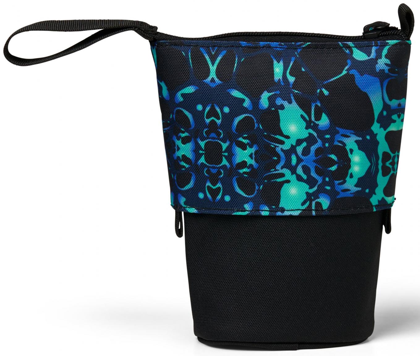 kleines Federmäppchen Satch Pencil Case schwarz Caleido Blue
