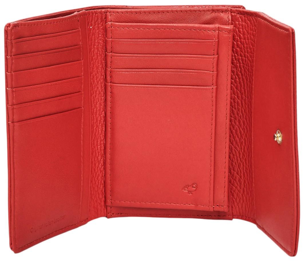 knallrotes Portemonnaie Mandarina Duck Mellow Leather Diva