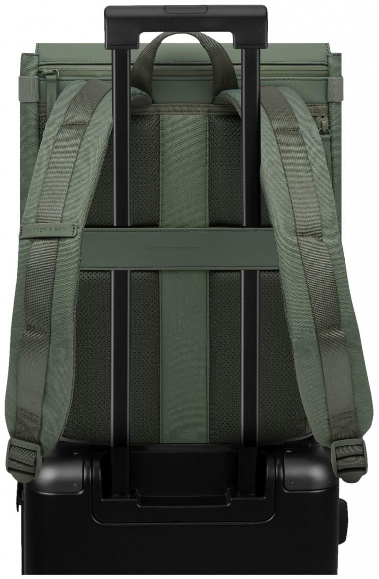 komakter Technikrucksack Kapten & Son Fyn Dusty Green vegan