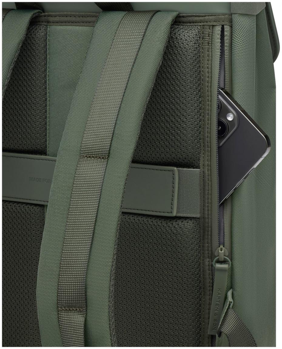 komakter Technikrucksack Kapten & Son Fyn Dusty Green vegan