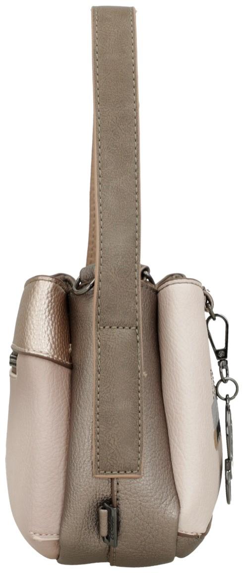 kompakte Anekke Crossovertasche beige Muse metallic Olympia Glitzersteine