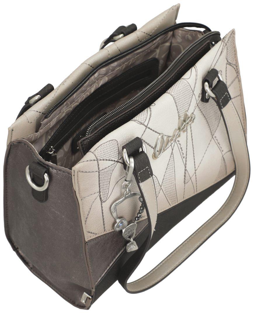 kompakte Henkeltasche Anekke Sophia Auralis bestickt beige