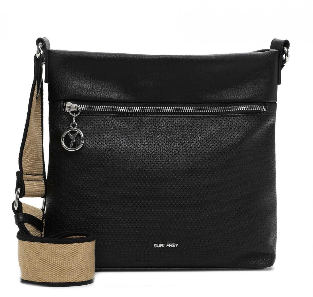 kompakte Schultertasche Patsy Suri Frey Black nachhaltig