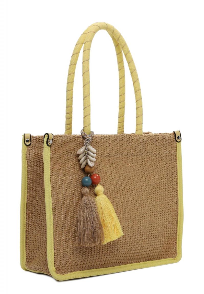 kompakte Sommertasche Suri Frey Kirsty Yellow Minishopper