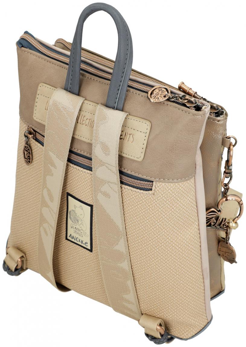kompakter Damenrucksack mit Metallic Effekt Anekke Memories