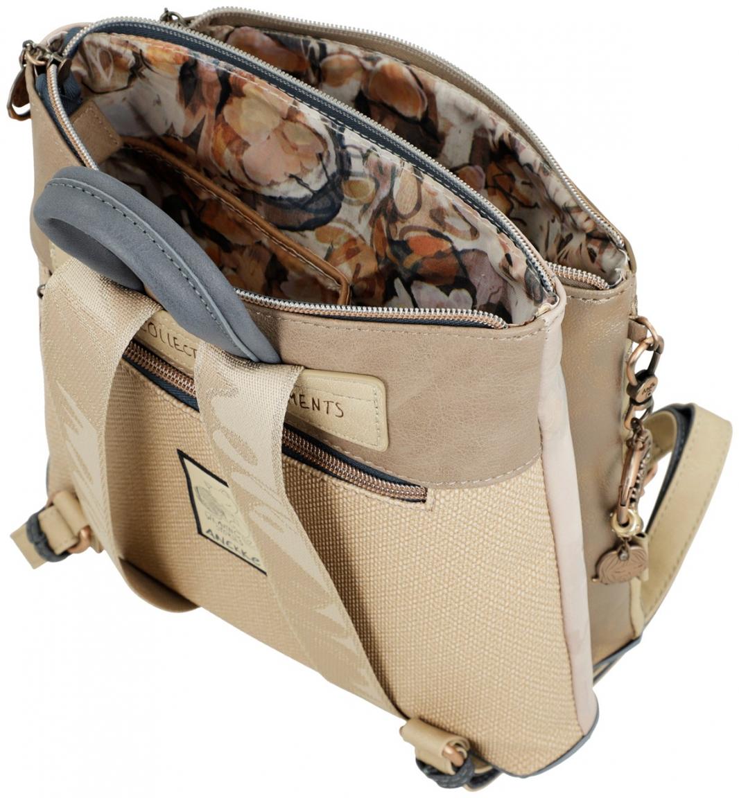 kompakter Damenrucksack mit Metallic Effekt Anekke Memories