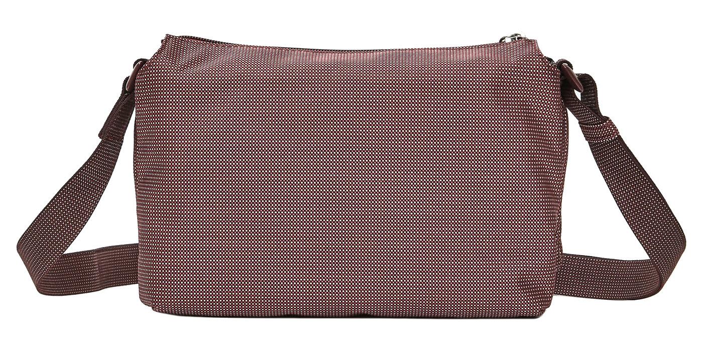 leichte Schultertasche dreigeteilt MD20 Grape Mandarina Duck Schimmererffekt