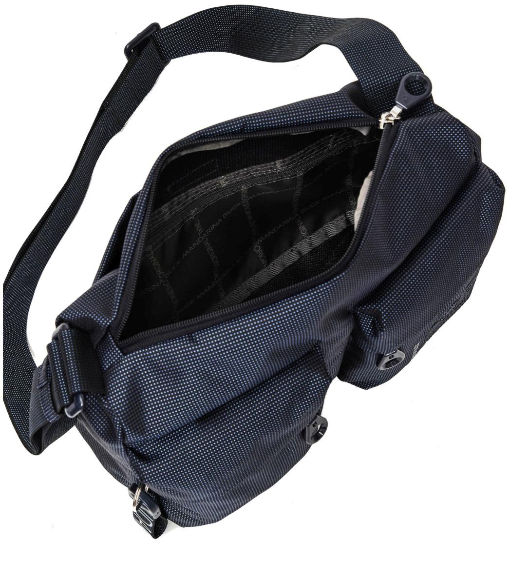leichte Schultertasche dunkelblau Mandarina Duck MD20 Crossover Scarab