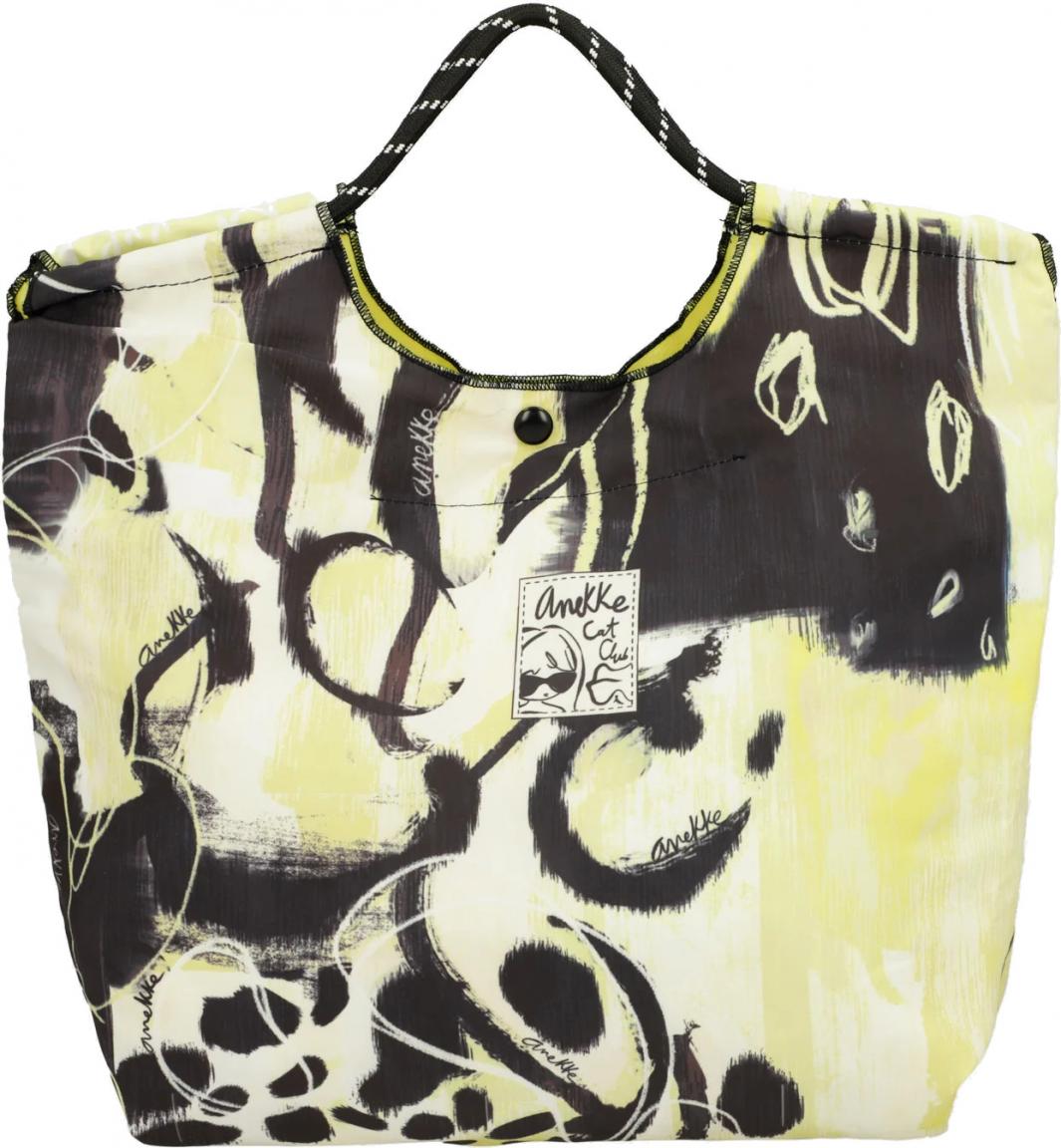 leichte Strandtasche Anekke Nature Towanda gelb schwarz