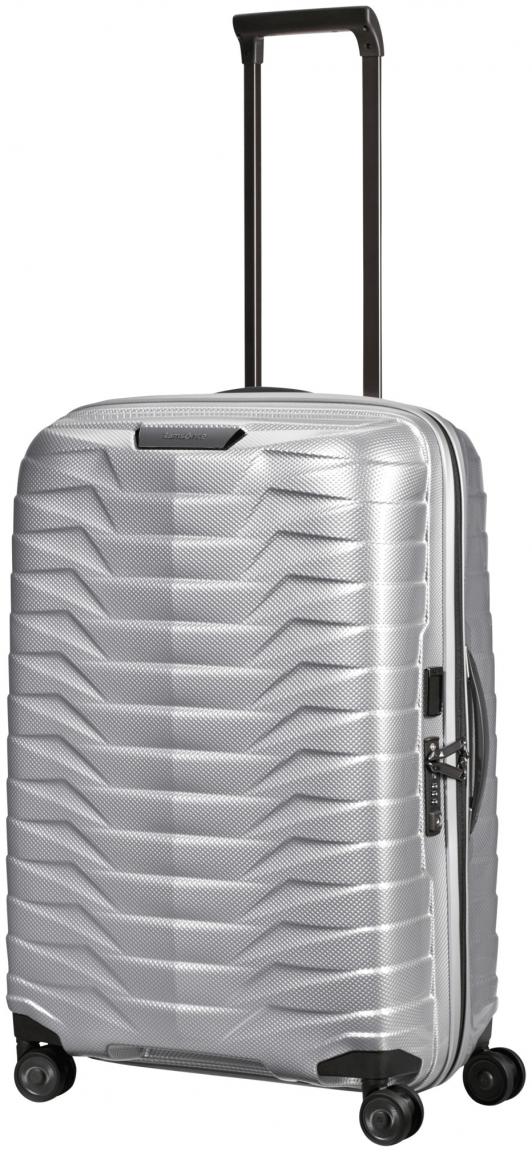 leichter Hartschalenkoffer silber Samsonite Proxis Spinner L 75cm