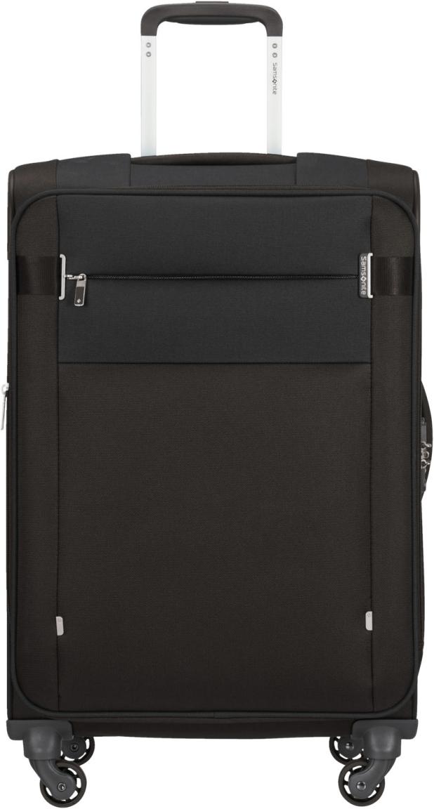 leichter Koffertrolley schwarz Samsonite Citybeat M 66cm black erweiterbar