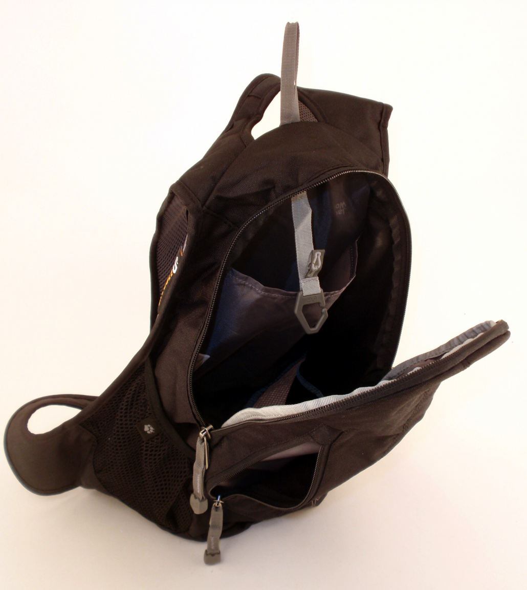 leichter Rucksack Ancona Jack Wolfskin burgundy violett bestickt