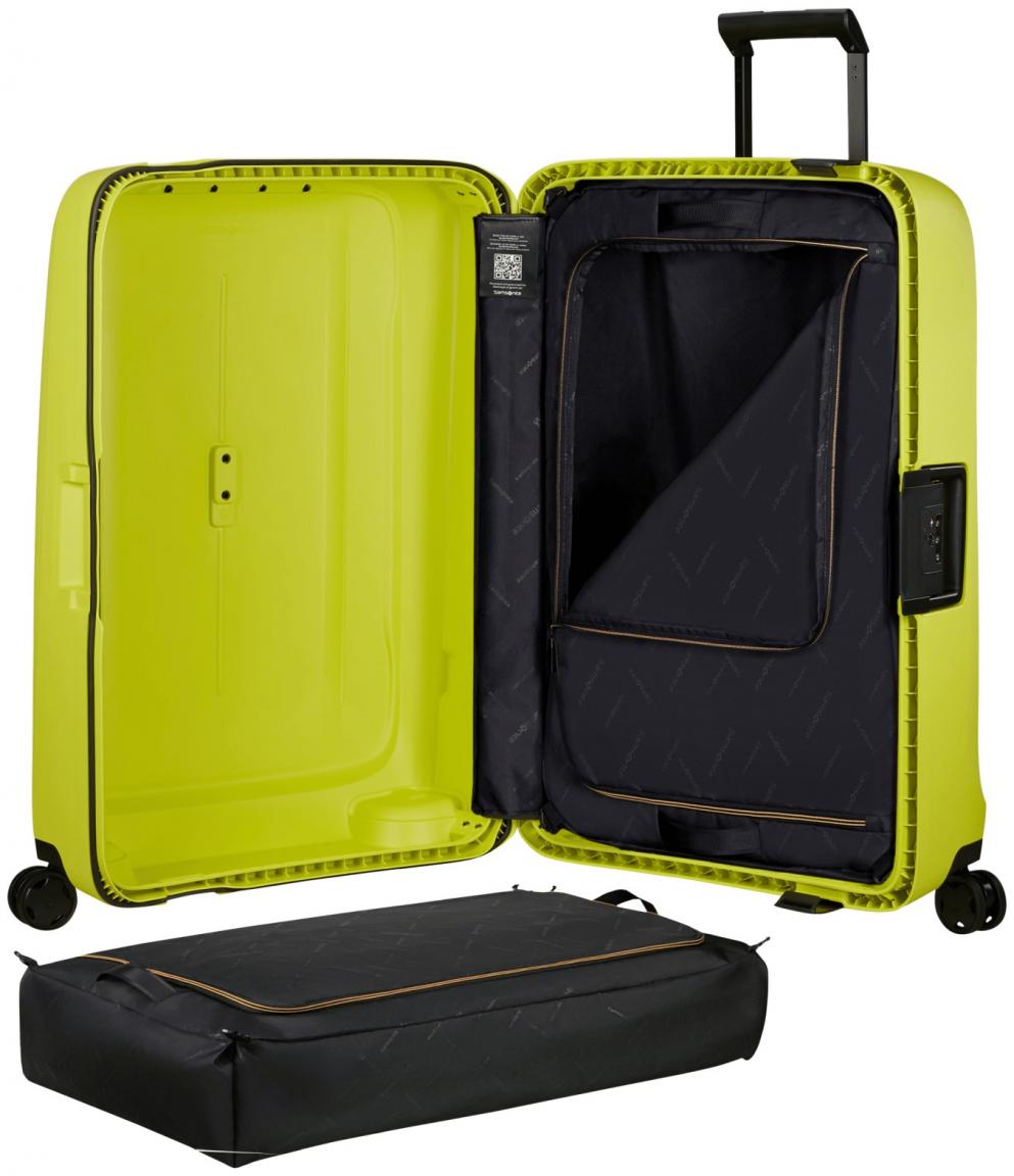 leuchtend hellgrüner Rollenkoffer Samsonite Essens Spinner M 69cm Lime