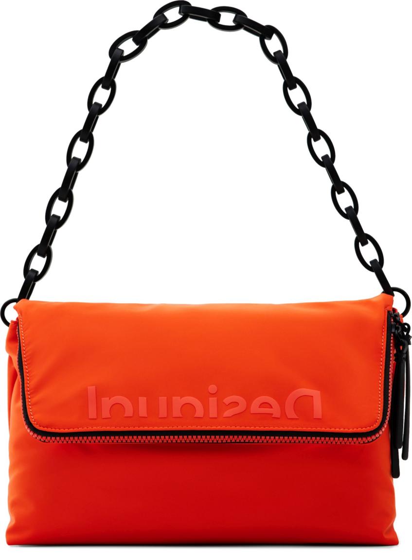 leuchtende Überschlagtasche Recycled Desigual Logout Venecia Orange 