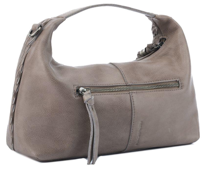 mittelgroße Beuteltasche FredsBruder Soft Cut Leder Muddy Khaki Brown