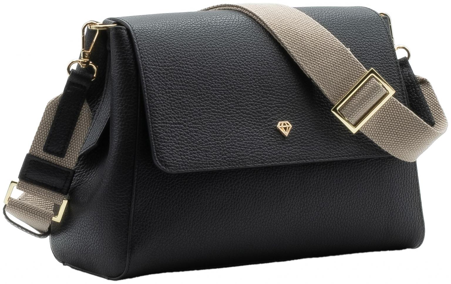 mittelgroße Handtasche Caleidos Black