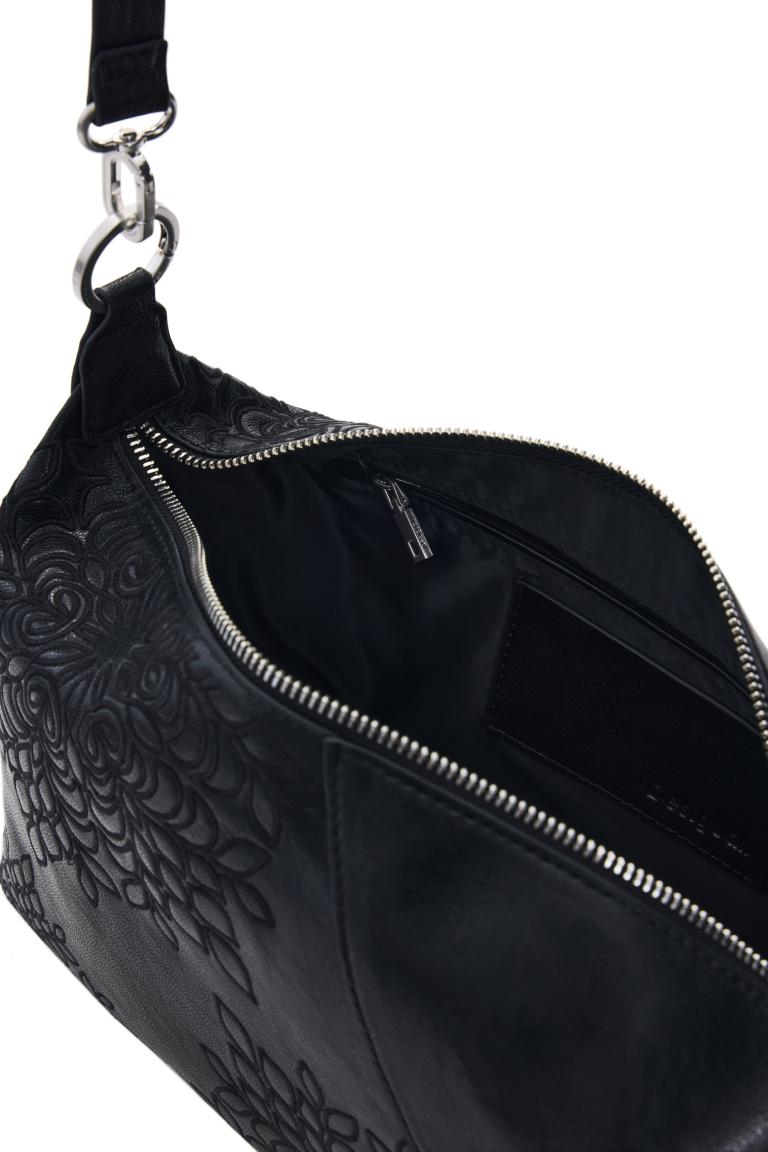 mittelgroße Handtasche Desigual schwarz Sierra bestickt Huntington