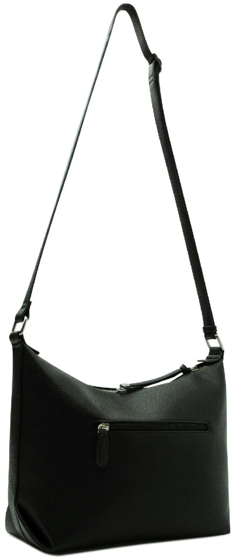 mittelgroße Schultertasche L.Credi schwarz vegan Patricia