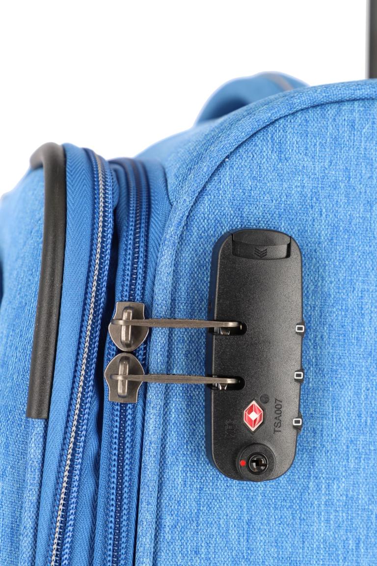 mittlerer Reisekoffer Weichgepäck Travelike Boja M 67cm blau erweiterbar