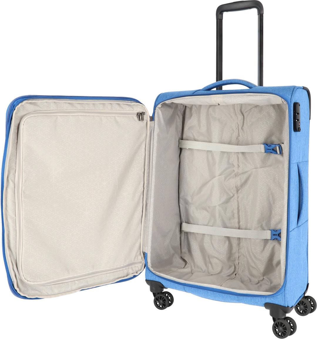 mittlerer Reisekoffer Weichgepäck Travelike Boja M 67cm blau erweiterbar
