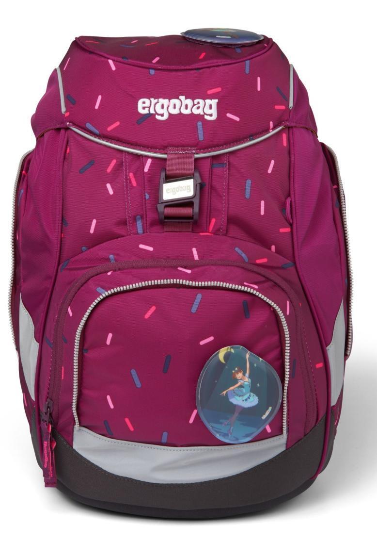 mitwachsende Schultasche ergobag Pack Komplettset Ballerina violett