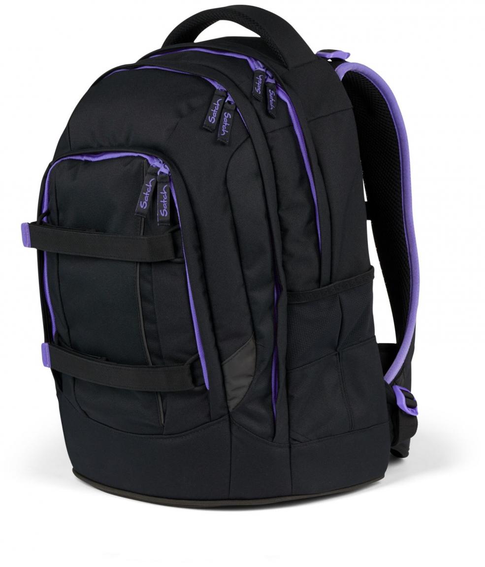 mitwachsender Satch Schulrucksack Pack Purple Phantom schwarz