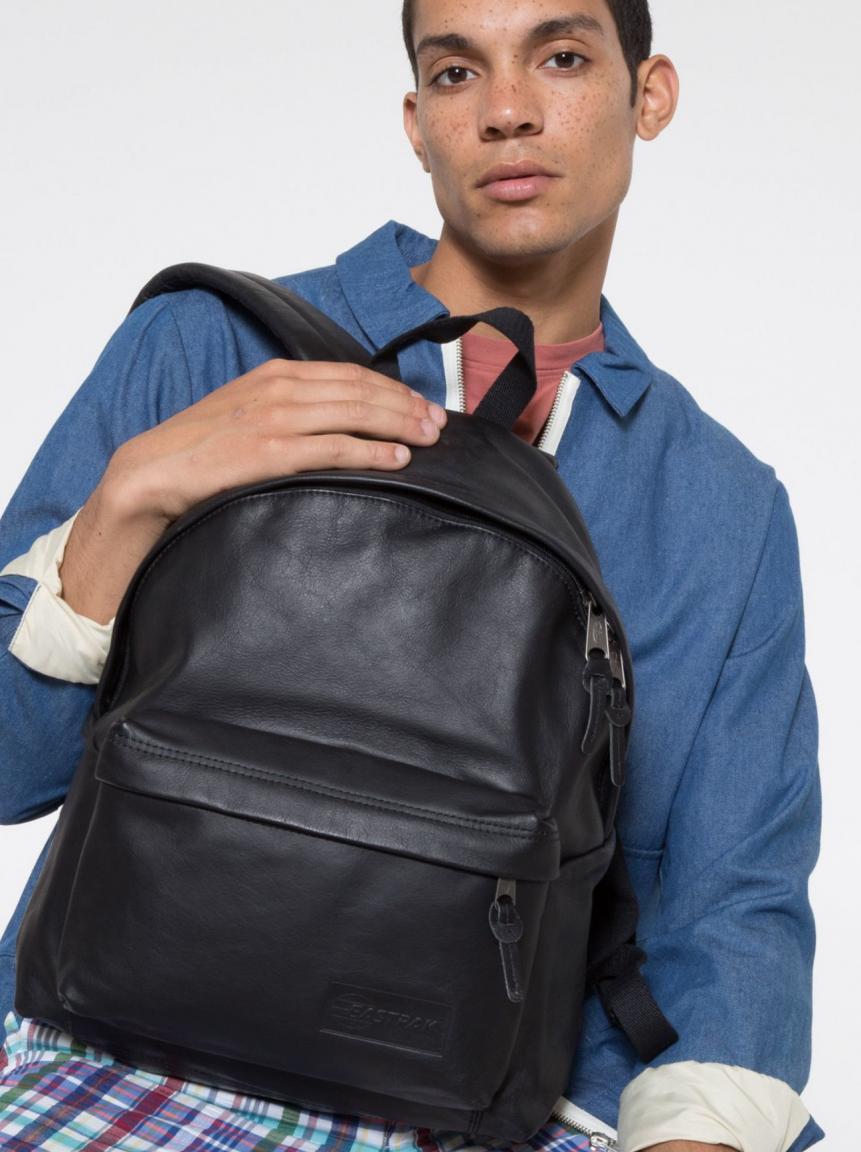 moderner Backpack Black Ink. Leather schwarz Eastpak Rucksack