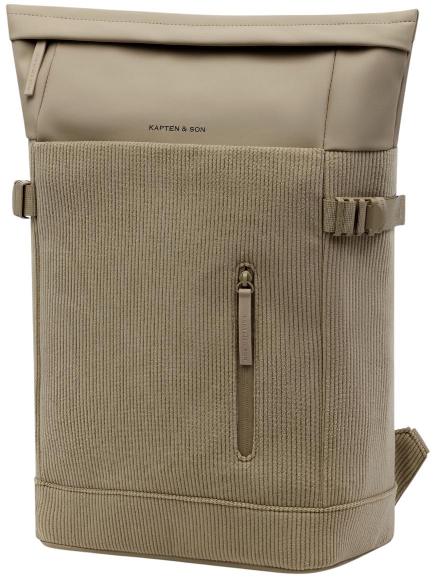 moderner Tagesrucksack Kapten & Son Helsinki braungrün recycelt Dusty Khaki