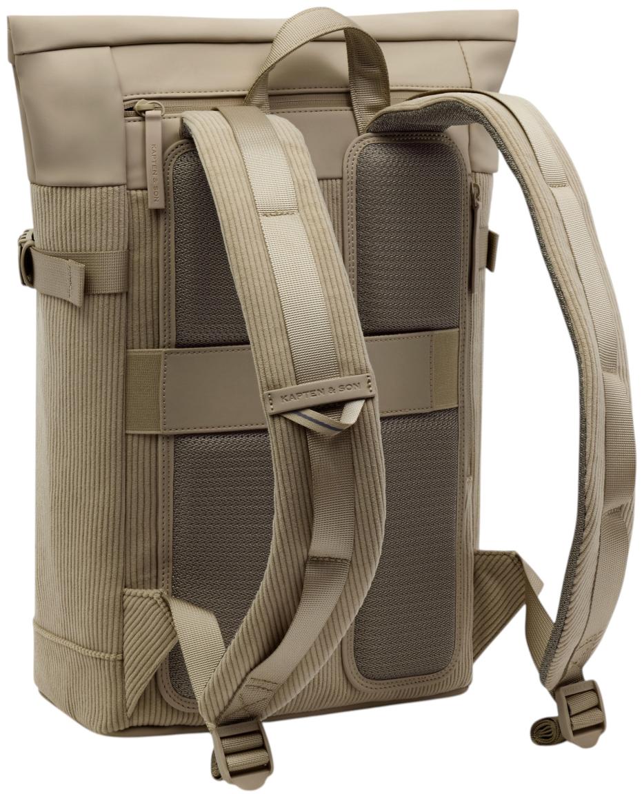 moderner Tagesrucksack Kapten & Son Helsinki braungrün recycelt Dusty Khaki