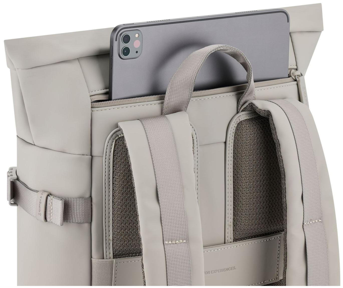 moderner Tagesrucksack Kapten & Son Helsinki braungrün recycelt Dusty Khaki