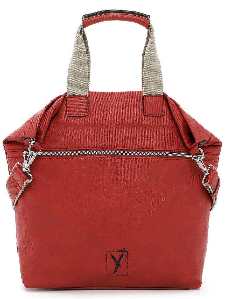 modische Henkeltasche rot Suri Frey Trudy Peach Denim-Struktur