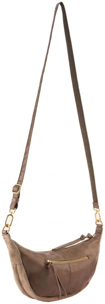 mondförmige Umhängetasche FREDsBRUDER Beyond Crossbag Toffee braun